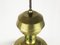 Lámpara colgante italiana de latón de vidrio opalino al estilo de Azucena, años 50, Imagen 6