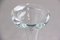 Clear Glass with Black Foot and Air Bubbles Vase in Bone Shape 2