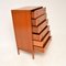 Teak and Brass Tallboy Chest of Drawers, 1960s 5