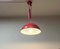 Lampe à Suspension Relemme Rouge par Castiglioni Brothers pour Flos, 1960s 2