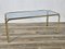 Glass and Brass Coffee Table, Italy, 1970s 2
