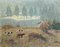 Constant Freiherr von Byon, Hounds and Pheasant, Oil on Canvas, 20th Century, Framed 11