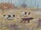 Constant Freiherr von Byon, Hounds and Pheasant, Oil on Canvas, 20th Century, Framed 7