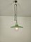 Vintage Suspension Lamp in Brass Aluminum and Metal, Italy, 1950s 4