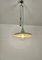 Vintage Suspension Lamp in Brass Aluminum and Metal, Italy, 1950s 6