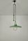 Vintage Suspension Lamp in Brass Aluminum and Metal, Italy, 1950s, Image 1