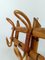 Mid-Century French Riviera Rattan and Bamboo Wall Coat Rack Stand, Italy, 1960s, Image 14