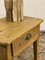 Antique Rustic Pine Side Table 5