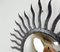 Vintage Metal Sunburst Mirror, 1970s, Image 5