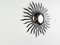 Vintage Metal Sunburst Mirror, 1970s, Image 6