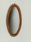 Mid-Century Italian Oval Riviera Spiral Bamboo and Rattan Mirror, 1960s, Image 7