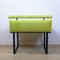 Black Metal and Lime Green Velvet Bench, Spain, 1990s 4