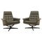 Leather Swivel Armchairs from Up Zavody, 1970s, Set of 2 1