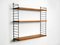 Teak Wall Hanging Shelf with 3 Shelves from Nisse Strinning, 1960s 4