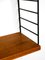 Teak Wall Hanging Shelf with 3 Shelves from Nisse Strinning, 1960s 9