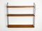 Teak Wall Hanging Shelf with 3 Shelves from Nisse Strinning, 1960s 5