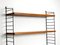 Teak Wall Hanging Shelf with 3 Shelves from Nisse Strinning, 1960s 10
