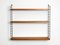 Teak Wall Hanging Shelf with 3 Shelves from Nisse Strinning, 1960s 2