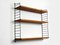 Teak Wall Hanging Shelf with 3 Shelves from Nisse Strinning, 1960s 16