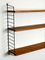 Teak Wall Hanging Shelf with 3 Shelves from Nisse Strinning, 1960s 14