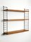 Teak Wall Hanging Shelf with 3 Shelves from Nisse Strinning, 1960s 15
