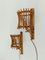 Mid-Century Rattan and Bamboo Sconces in the style of Louis Sognot, 1960s, Set of 2 10