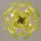 Suspension Chandelier in Murano Glass Leaves Green Color, Italy, 1990s 12