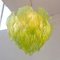 Suspension Chandelier in Murano Glass Leaves Green Color, Italy, 1990s, Image 9