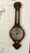 Antique Victorian Carved Banjo Barometer in Burr Walnut, 1860 1