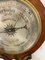 Antique Victorian Carved Banjo Barometer in Burr Walnut, 1860, Image 9