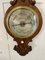 Antique Victorian Carved Banjo Barometer in Burr Walnut, 1860, Image 4