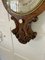 Antique Victorian Carved Banjo Barometer in Burr Walnut, 1860, Image 7