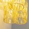 Wandlampe mit Gelb Dekoriertem Muranoglas, Italien, 1990er 10