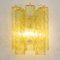 Wandlampe mit Gelb Dekoriertem Muranoglas, Italien, 1990er 3