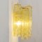 Wall Lamp with Yellow Decorated Murano Glass, Italy, 1990s 5