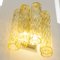 Wall Lamp with Yellow Decorated Murano Glass, Italy, 1990s 9