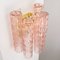 Wall Light with Murano Glass Decorated in Pink Color with Cylinders, Italy, 1990s 5