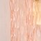 Wall Light with Murano Glass Decorated in Pink Color with Cylinders, Italy, 1990s 8