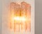 Wall Light with Murano Glass Decorated in Pink Color with Cylinders, Italy, 1990s 4