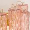Wall Light with Murano Glass Decorated in Pink Color with Cylinders, Italy, 1990s 10