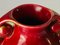 Jarrón Art Déco de cerámica en color rojo, Francia, años 40, Imagen 7