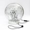 Large Table or Floor Lamp in Chrome with Smoked Bubble Glass Globe from Doria Leuchten, 1970s, Image 6