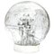 Lampada da tavolo o da terra grande in metallo cromato con globo in vetro fumé di Doria Leuchten, anni '70, Immagine 2