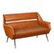 Leatherette Sofa, Italy, 1950s-1960s 1