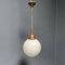 Opaline Glass Bulb Lamp with Copper Furrant 9