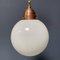 Opaline Glass Bulb Lamp with Copper Furrant 12