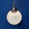 Opaline Glass Bulb Lamp with Copper Furrant 16