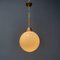 Opaline Glass Bulb Lamp with Copper Furrant 14