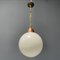 Opaline Glass Bulb Lamp with Copper Furrant 11