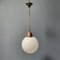 Opaline Glass Bulb Lamp with Copper Furrant 10